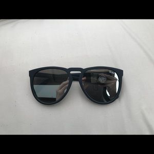 Quay PHD Sunglasses Black/Silver (Mirror Lenses)